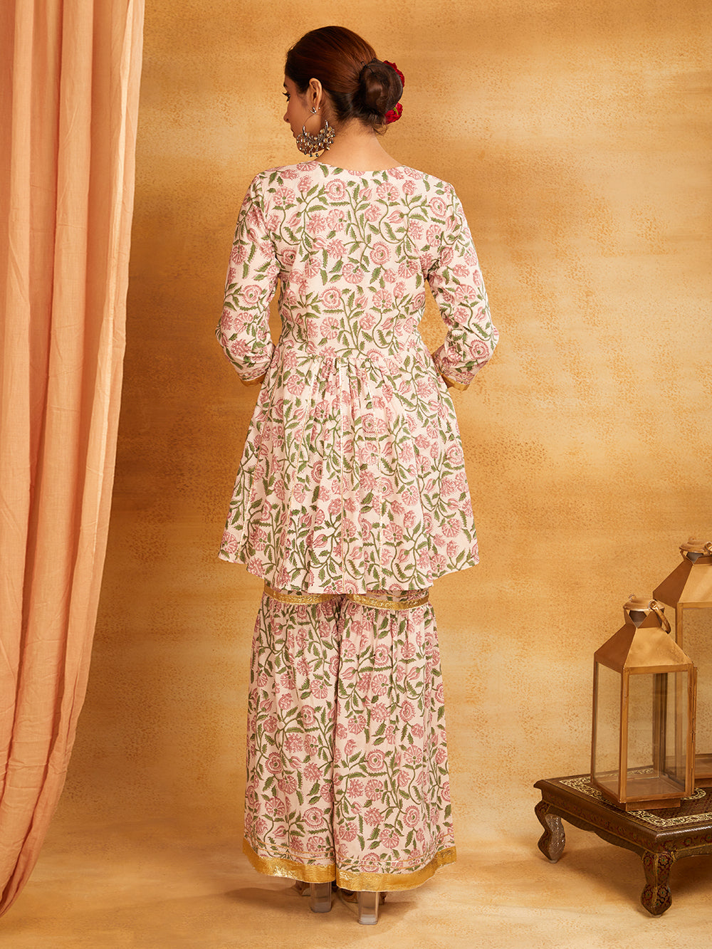 Kalidar Gota Pati Short Kurta