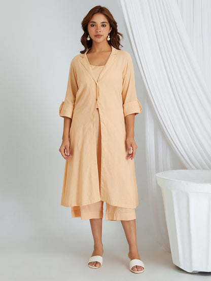 Kantha Work Cotton Shrug with Slip & Pants