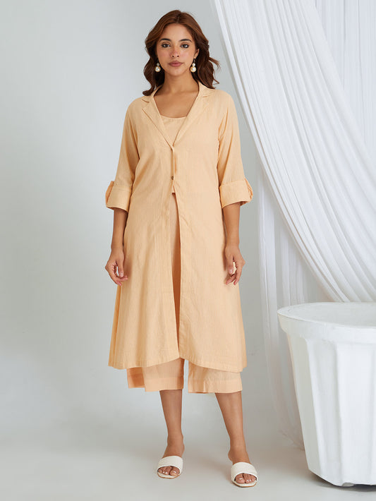 Kantha Work Cotton Shrug with Slip & Pants