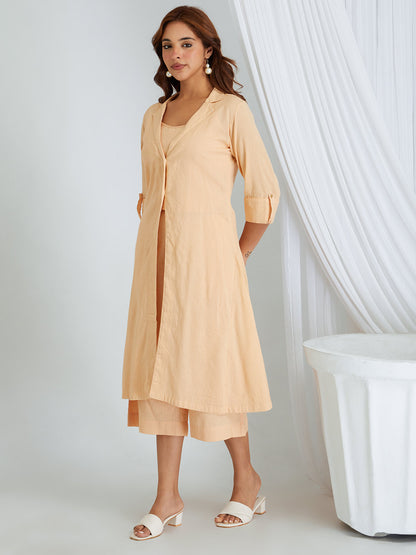 Kantha Work Cotton Shrug with Slip & Pants