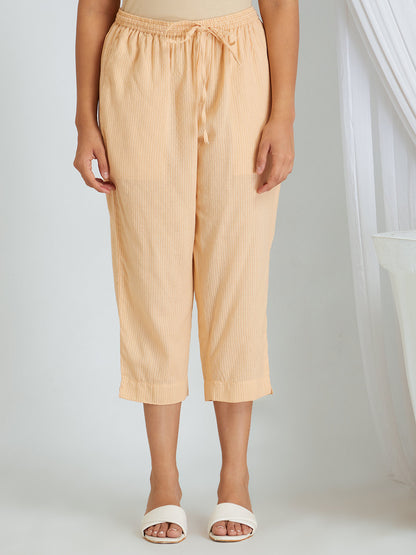 Kantha Work Solid Cotton Kurta & Pants