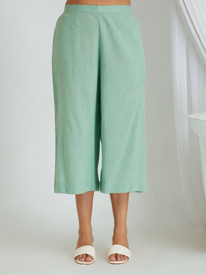 Kantha Work Cotton Shrug with Slip & Pants