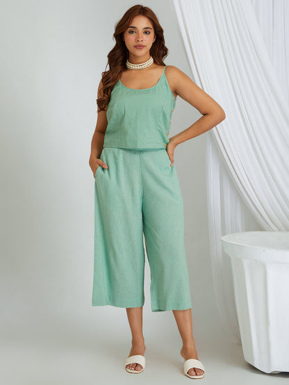 Kantha Work Cotton Shrug with Slip & Pants