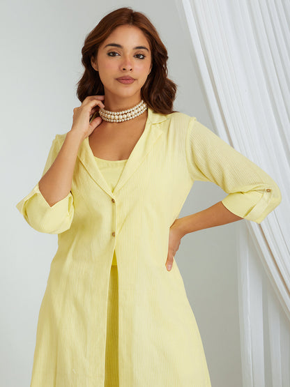 Kantha Work Cotton Shrug with Slip & Pants