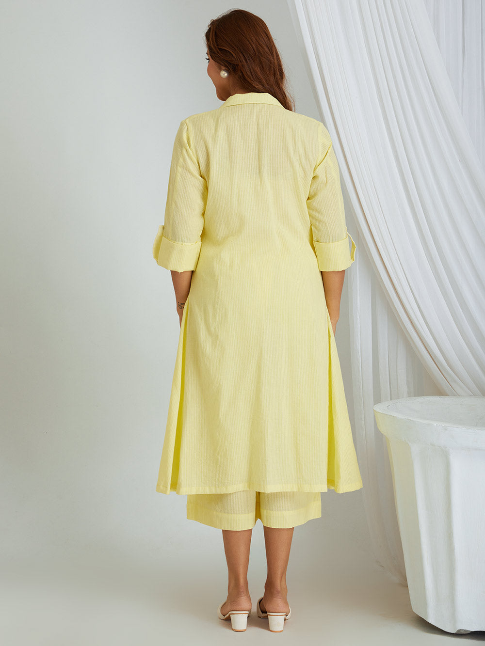 Kantha Work Cotton Shrug with Slip & Pants