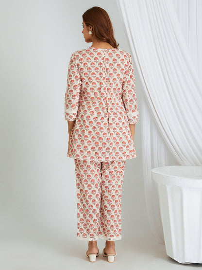 Hand Block Printed Cotton Co-ord Set
