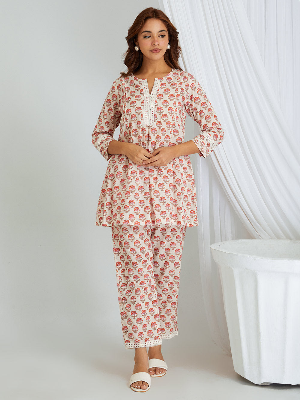 Hand Block Printed Cotton Co-ord Set