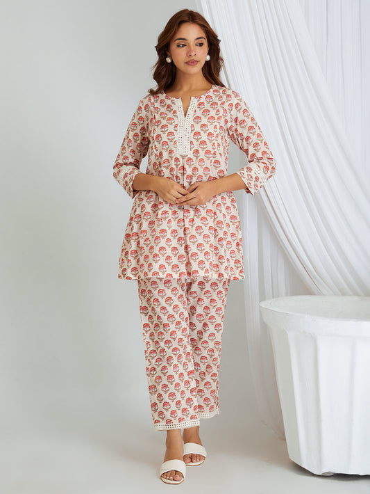 Hand Block Printed Cotton Co-ord Set