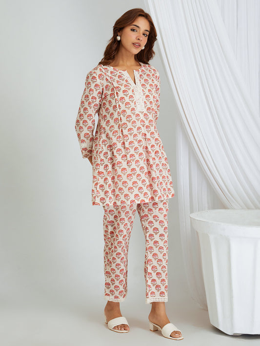 Hand Block Printed Cotton Co-ord Set