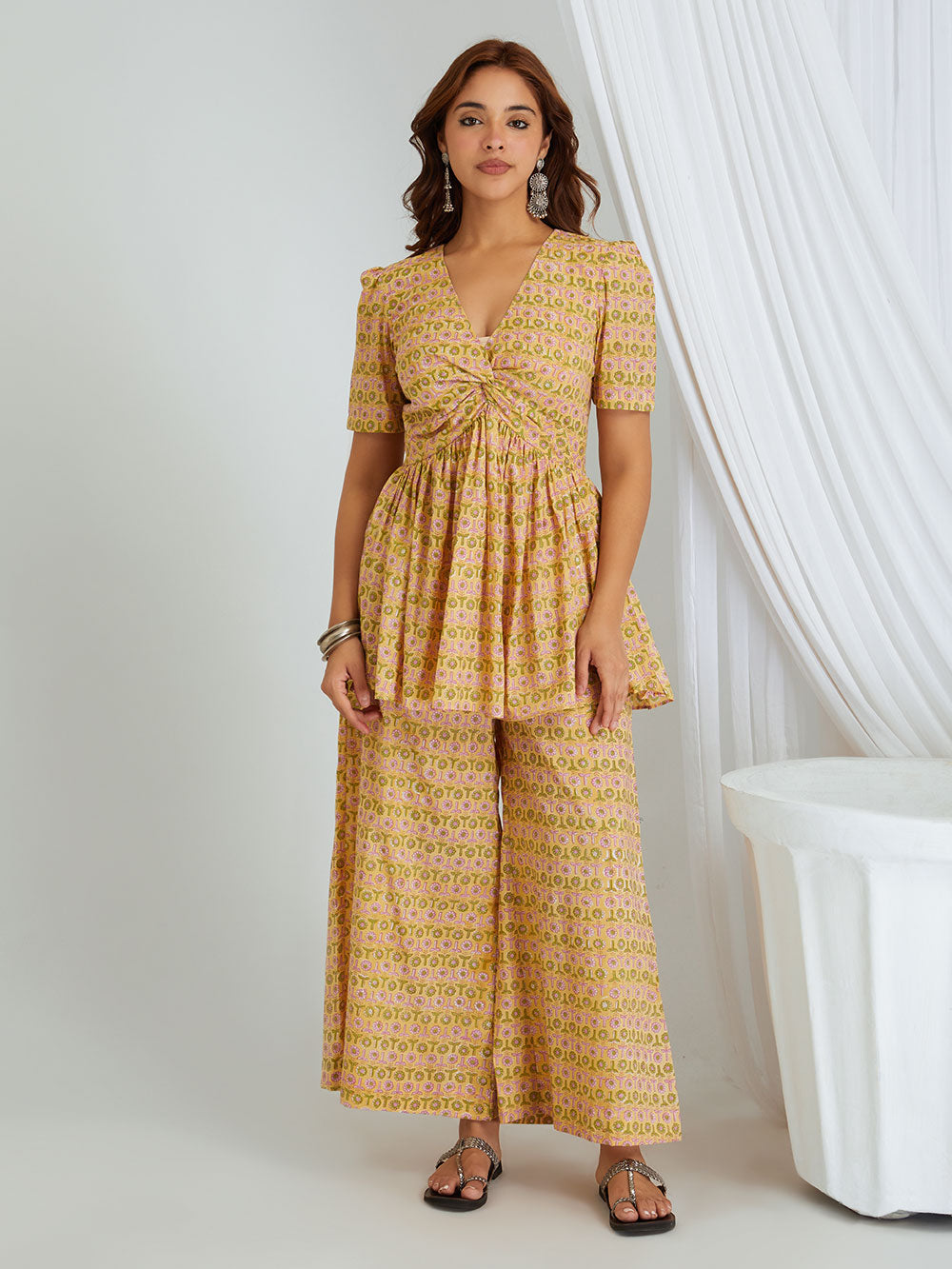 Hand Block Printed Cotton Co-ord Set