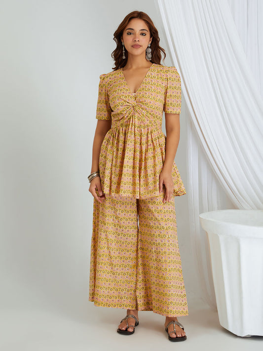 Hand Block Printed Cotton Co-ord Set