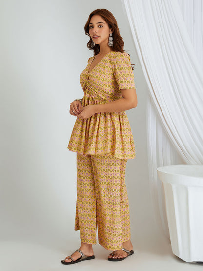 Hand Block Printed Cotton Co-ord Set