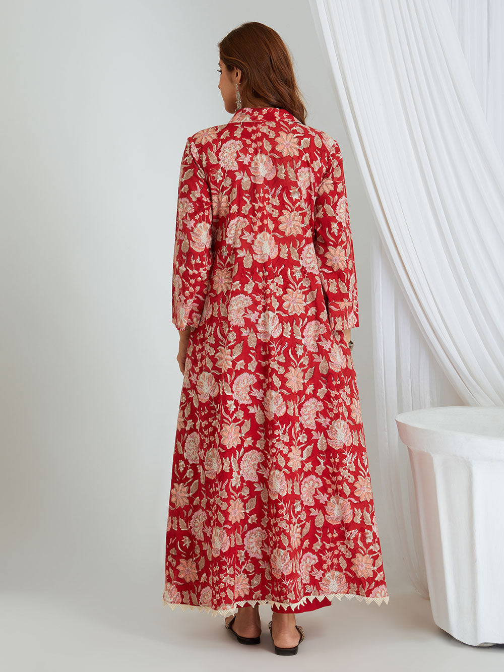 Hand Block Printed Cotton Kurta & Palazzo