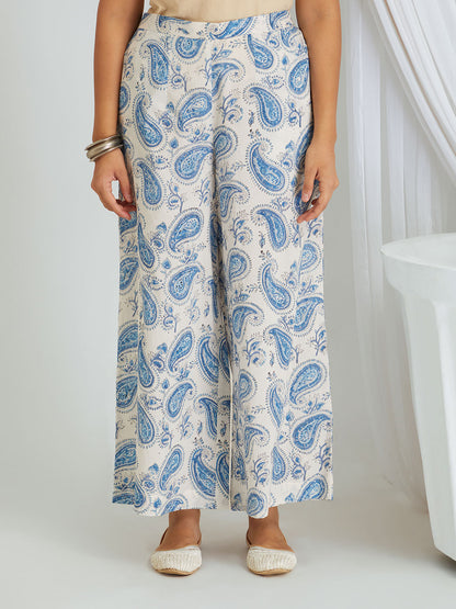 Hand Block Printed Cotton Kurta & Palazzo