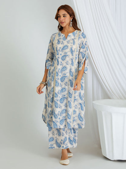 Hand Block Printed Cotton Kurta & Palazzo