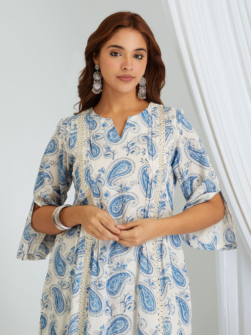 Hand Block Printed Cotton Kurta & Palazzo