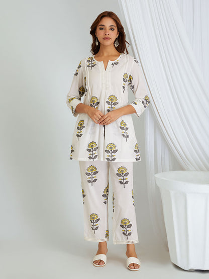 Hand Block Printed Cotton Co-ord Set