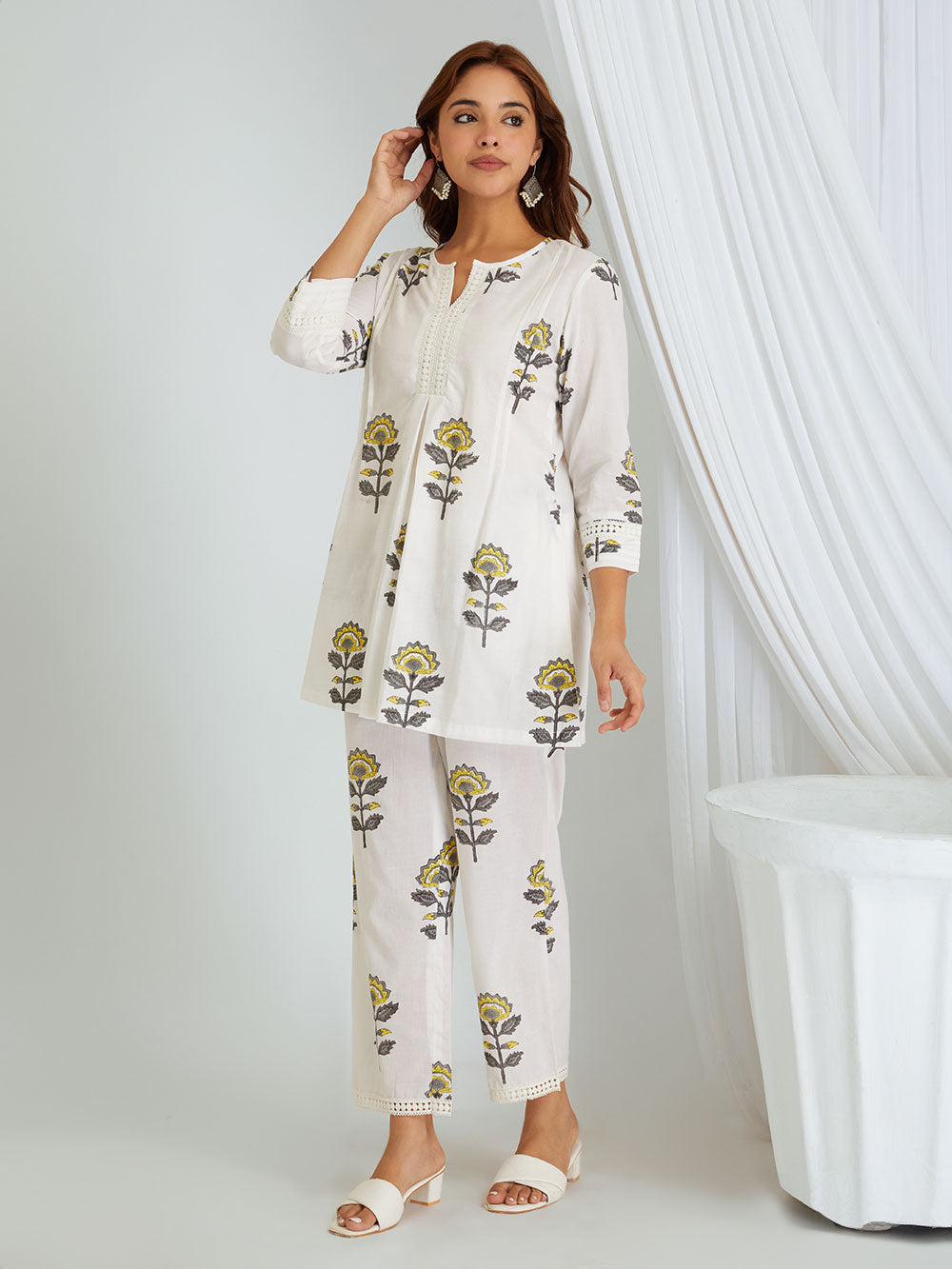 Hand Block Printed Cotton Co-ord Set