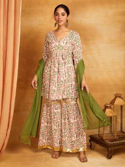 Green Kalidar with Gota Pati Suit Sets