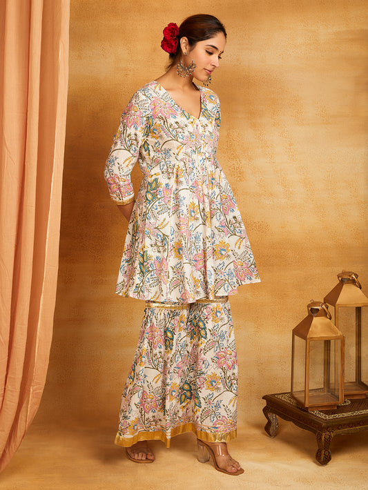 Kalidar Gota Pati Short Kurta